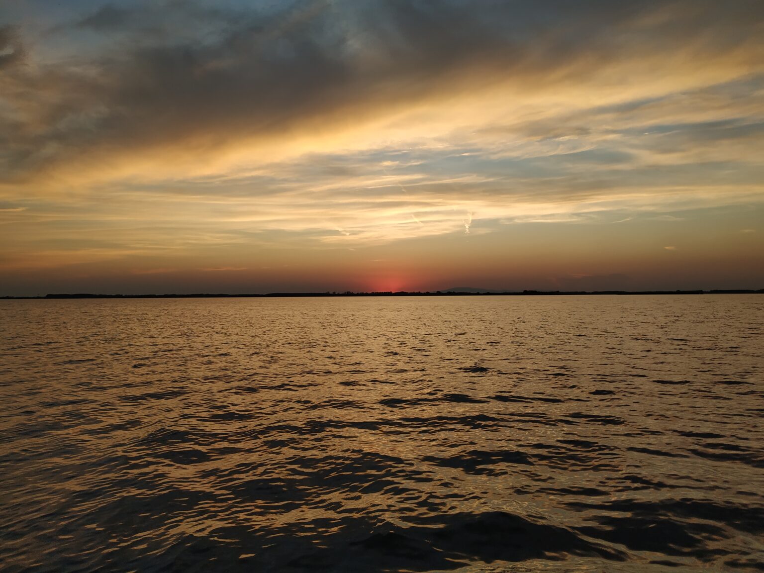 Tisza-tó naplemente